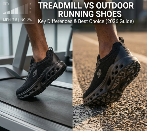 Treadmill vs Outdoor Running Shoes: Key Differences & Best Choice (2026 Guide)