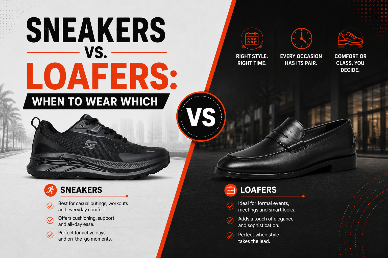 Sneakers vs. Loafers: When to Wear Which