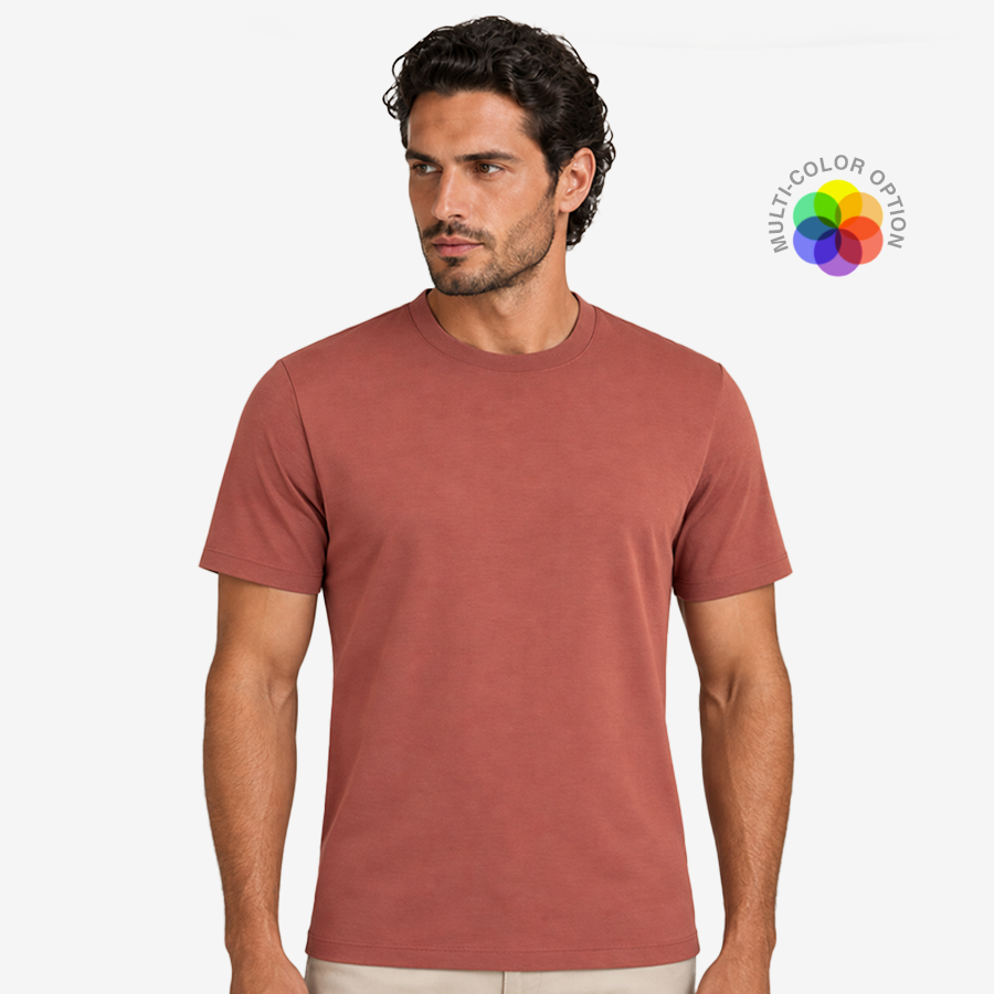 GADZ Men’s Essential Crew Neck T-Shirt – Soft, Skin-Friendly Everyday Tee- 103791